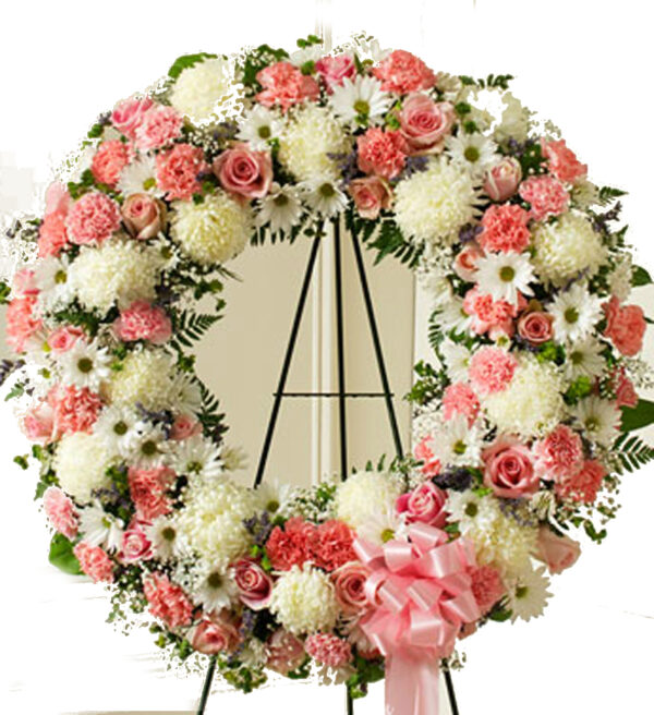 corona fúnebre irania floristería