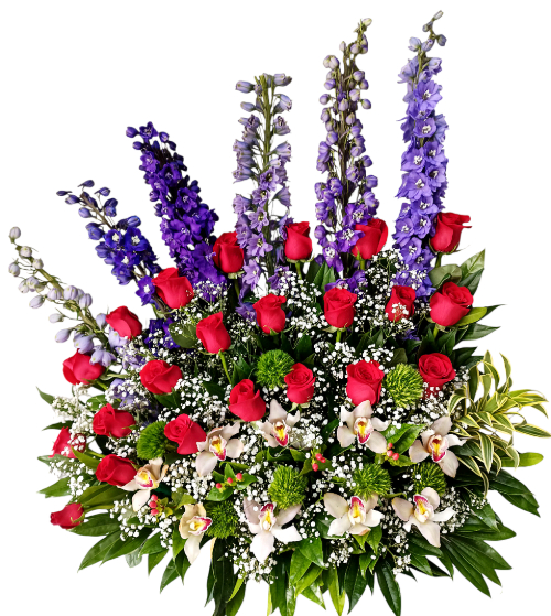 arreglo rosas, orquideas, irania floristeria